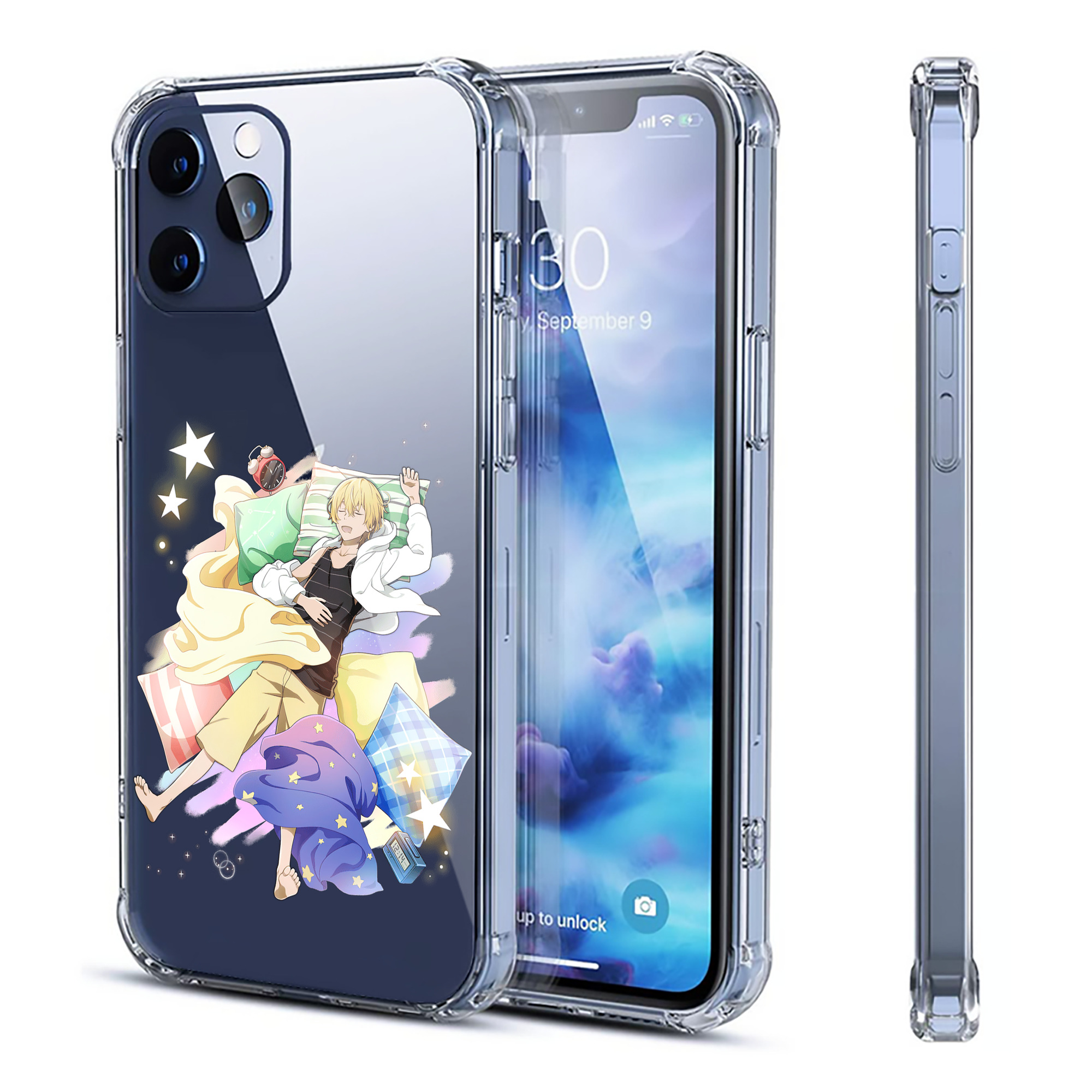 （画像用） 文豪ストレイドッグス Bungo Stray Dogs 【iPhone 12シリーズ対応】透明スマホケース（クリアソフトケース）